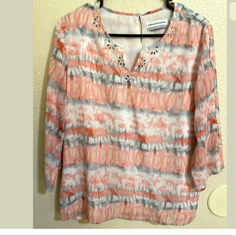 Alfred Dunner Women's Top Size 10P Blouse .